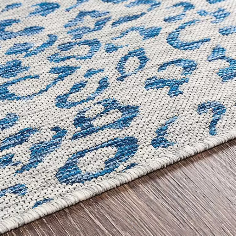 cauli_blue_leopard_print_outdoor_runner_rug_x_4.webp Cauli Leopard Print Outdoor Runner Rug, 2x12>Kirklands Home Cheap