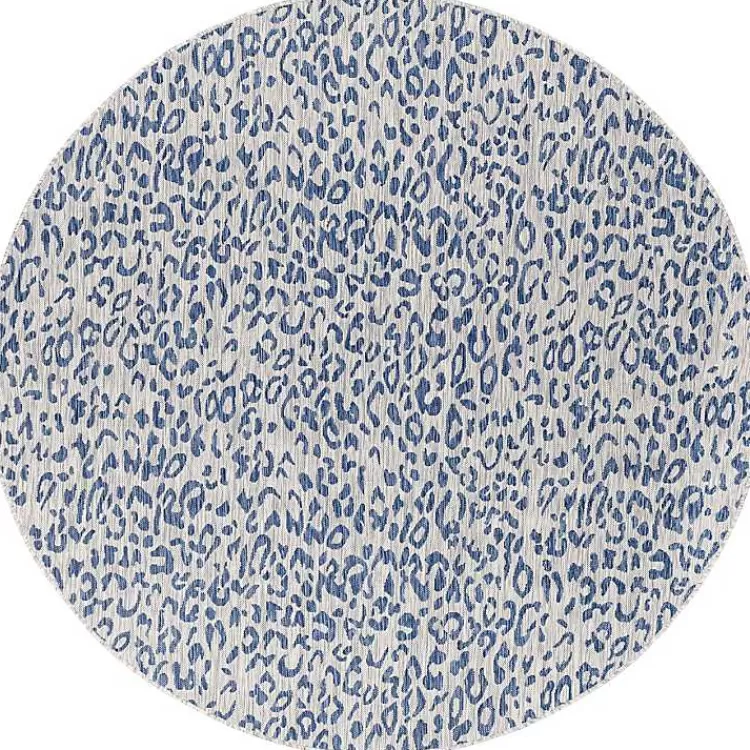 Cauli Leopard Print Round Outdoor Rug, 7 ft.>Kirklands Home Hot
