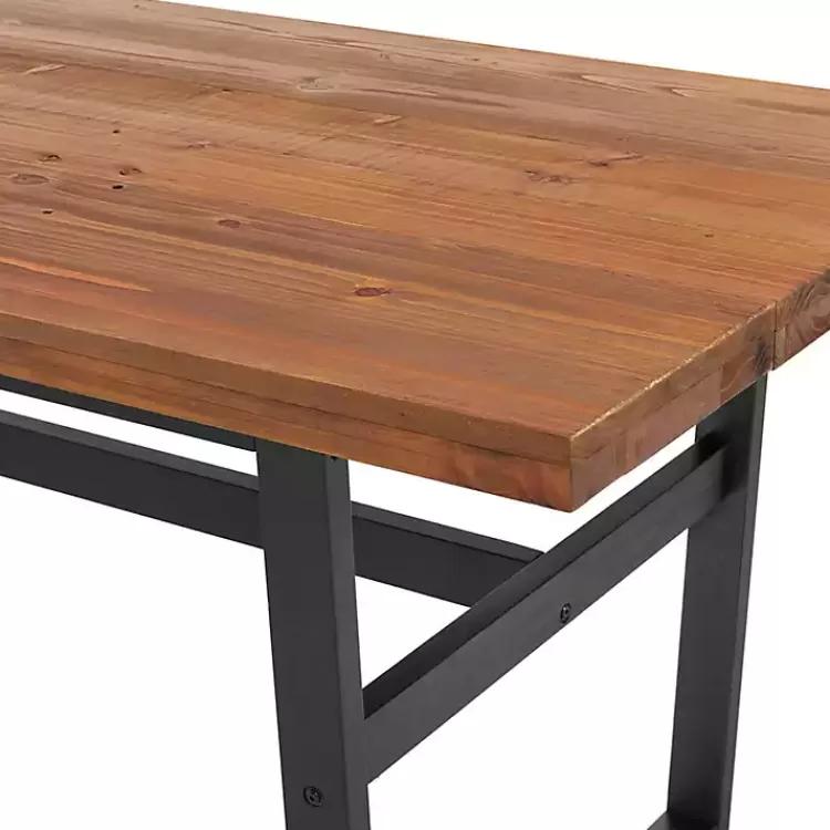 cedar_wood_and_black_metal_dining_table_2.webp Cedar Wood and Black Metal Dining Table>Kirklands Home Clearance