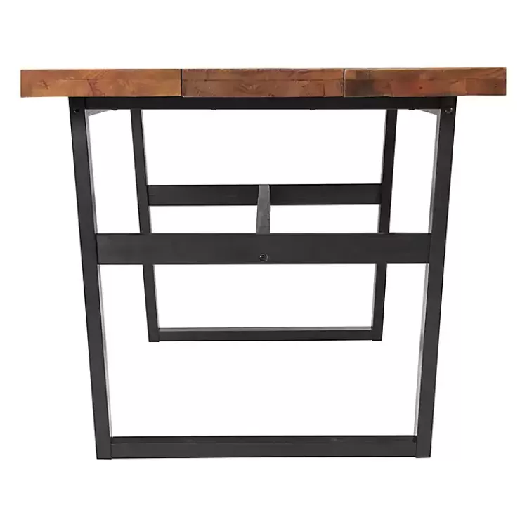 cedar_wood_and_black_metal_dining_table_3.webp Cedar Wood and Black Metal Dining Table>Kirklands Home Clearance