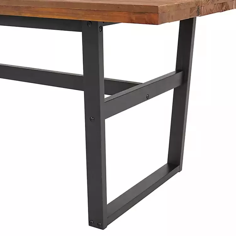 cedar_wood_and_black_metal_dining_table_4.webp Cedar Wood and Black Metal Dining Table>Kirklands Home Clearance