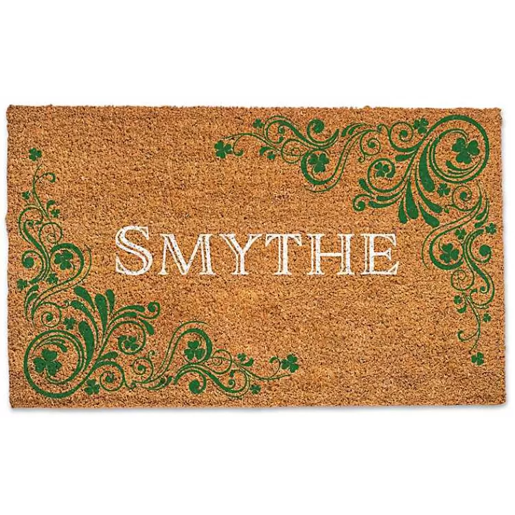 Celtic Clovers Personalized Coir Doormat>Kirklands Home Cheap