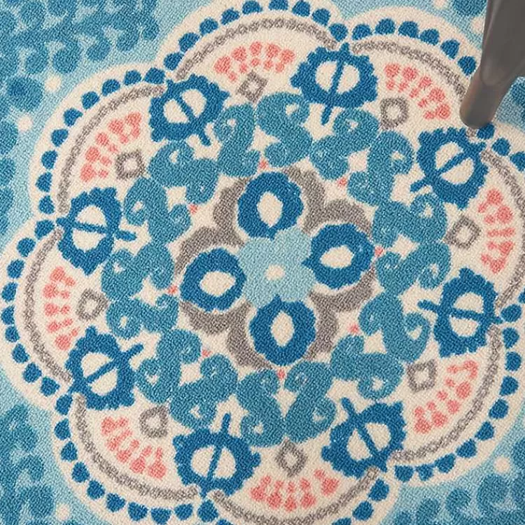 cerulean_medallion_outdoor_area_rug_x_3.webp Cerulean Medallion Outdoor Area Rug, 5x7>Kirklands Home Sale