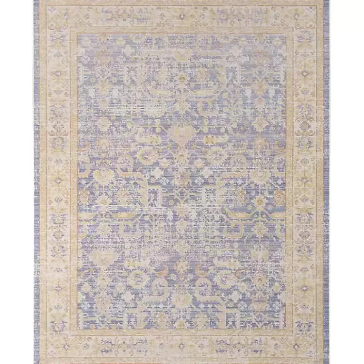 Cerulean Vintage Border Area Rug, 5x7>Kirklands Home Discount