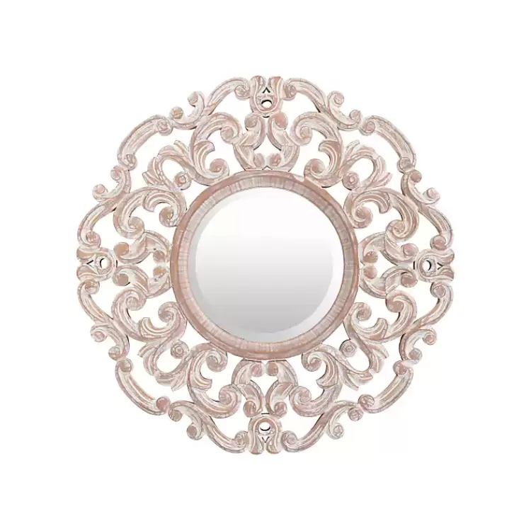 Champagne Abstract Wood Mirror>Kirklands Home Hot
