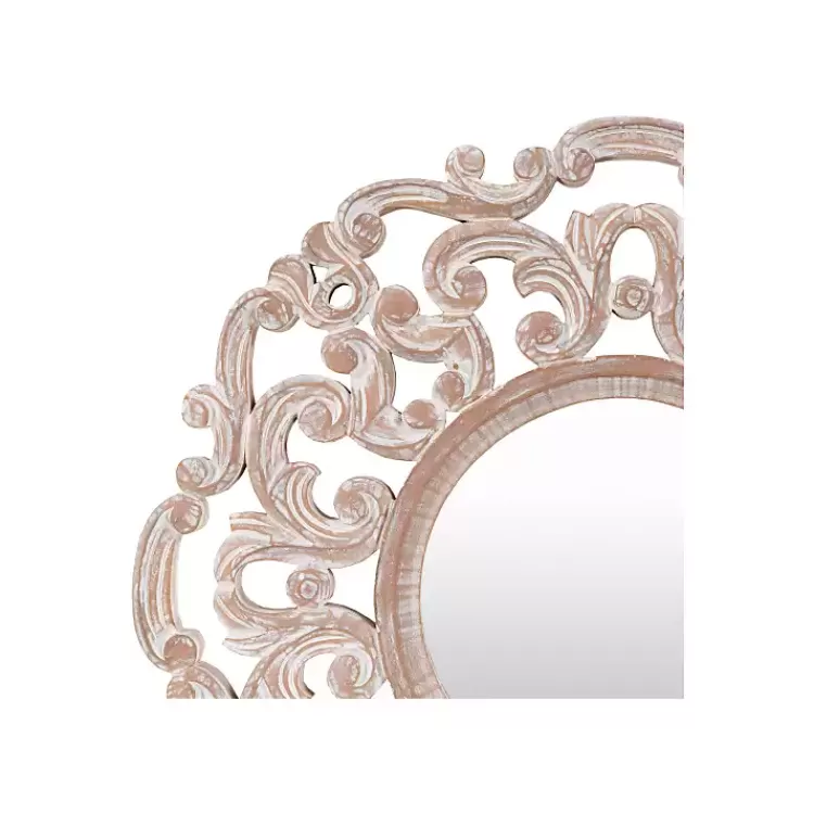Champagne Abstract Wood Mirror>Kirklands Home Hot