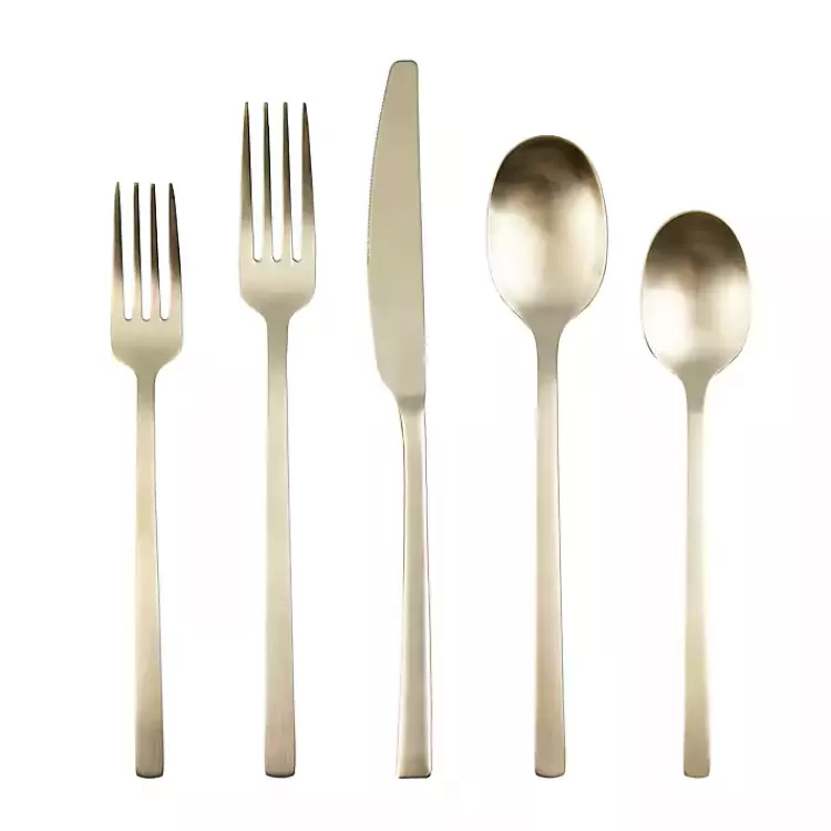 Champagne Glimmer 20-pc. Flatware Set>Kirklands Home Best