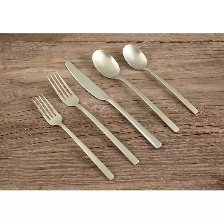 champagne_gold_glimmer_pc_flatware_set_2.webp Champagne Glimmer 20-pc. Flatware Set>Kirklands Home Best