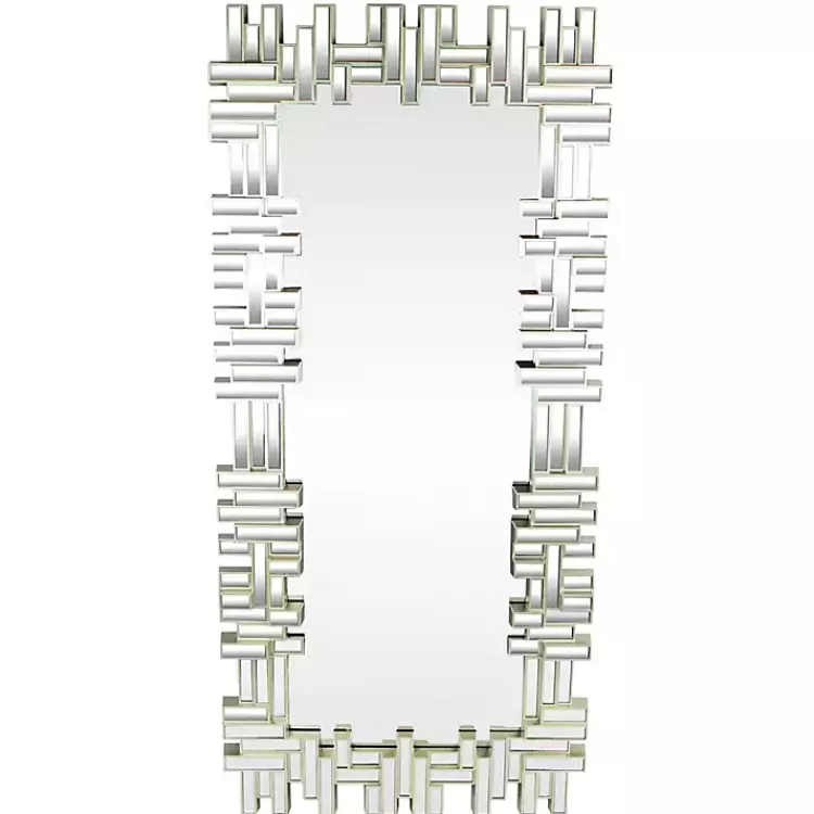 Champagne Gold Rectangular Modern Wall Mirror>Kirklands Home Hot