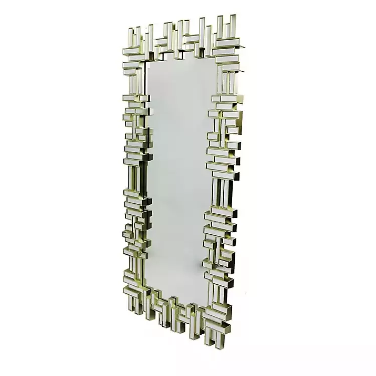 champagne_gold_rectangular_modern_wall_mirror_2.webp Champagne Gold Rectangular Modern Wall Mirror>Kirklands Home Hot