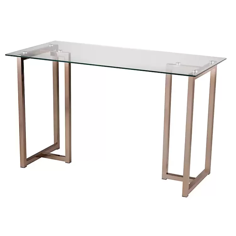 Champagne Iron and Glass Desk>Kirklands Home Cheap