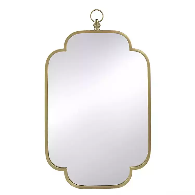 Champagne Notched Corners Mirror>Kirklands Home Best