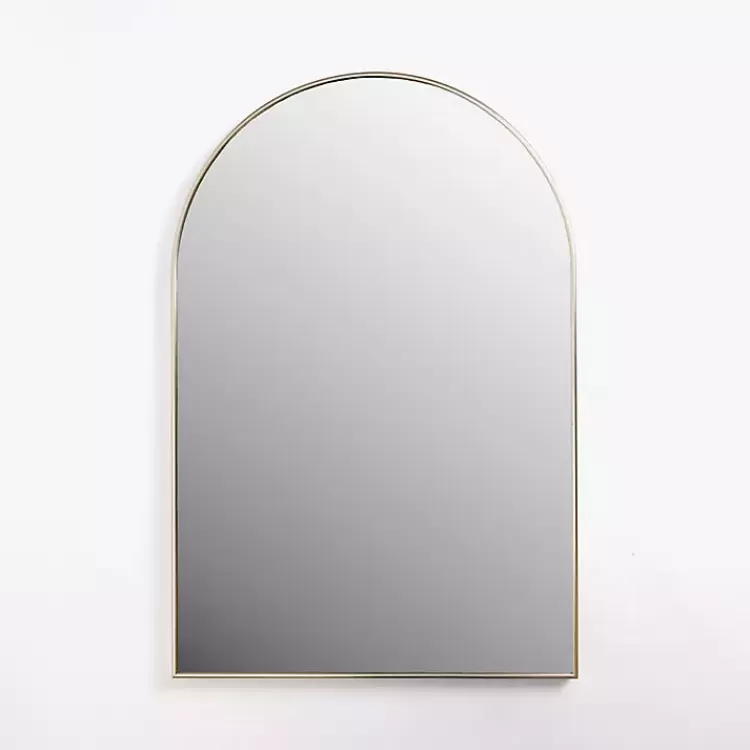 Champagne Nouveau Arched Wall Mirror>Kirklands Home Shop
