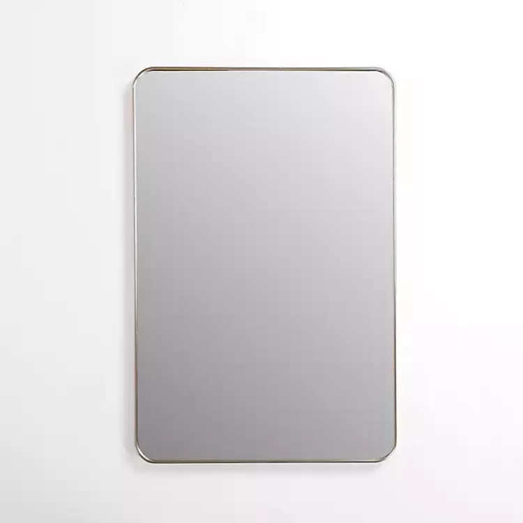 Champagne Nouveau Curved Corner Mirror>Kirklands Home New