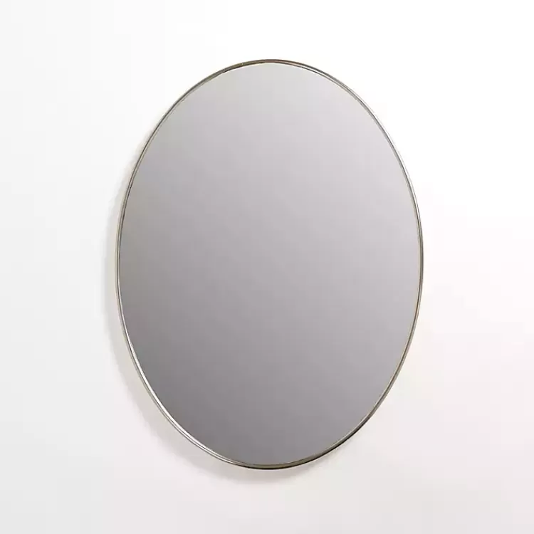 Champagne Nouveau Oval Wall Mirror>Kirklands Home Online