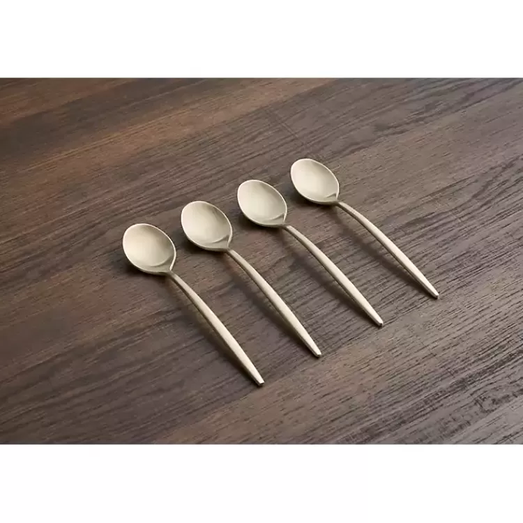 Champagne Satin 4-pc. Demitasse Spoon Set>Kirklands Home Store