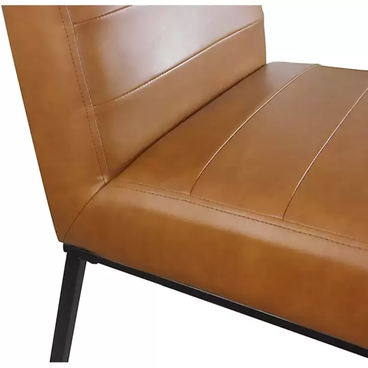 channeled_carmel_leather_dining_chair_3.webp Channeled Carmel Leather Dining Chair>Kirklands Home Sale