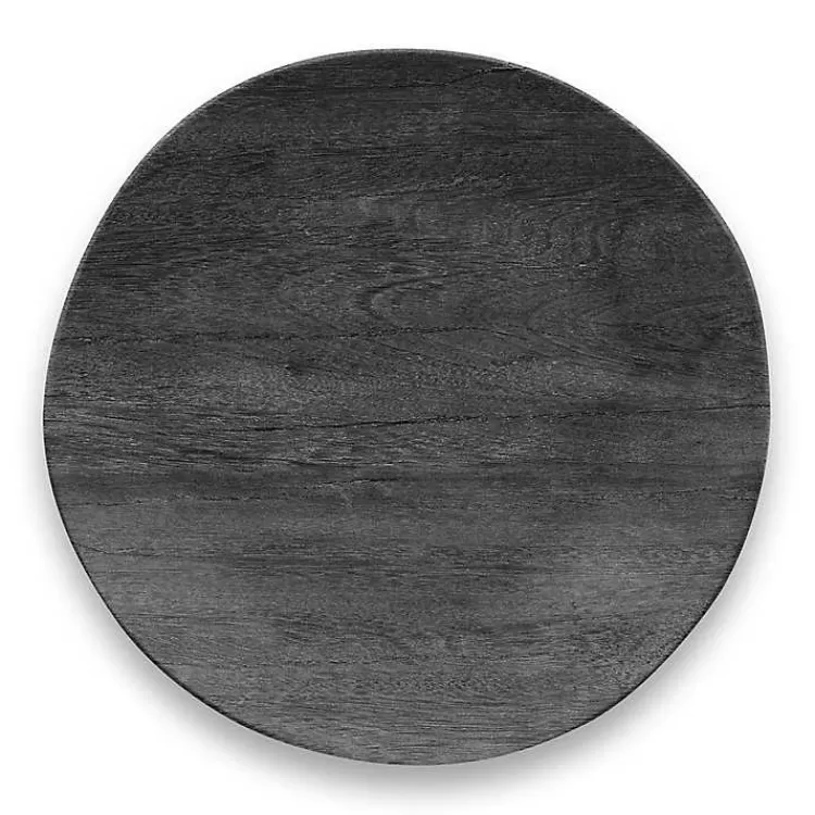 Charcoal Faux Wood Melamine Dinner Plate, Set of 6>Kirklands Home Hot