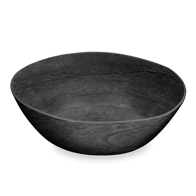 Charcoal Faux Wood Melamine Serving Bowl>Kirklands Home Fashion