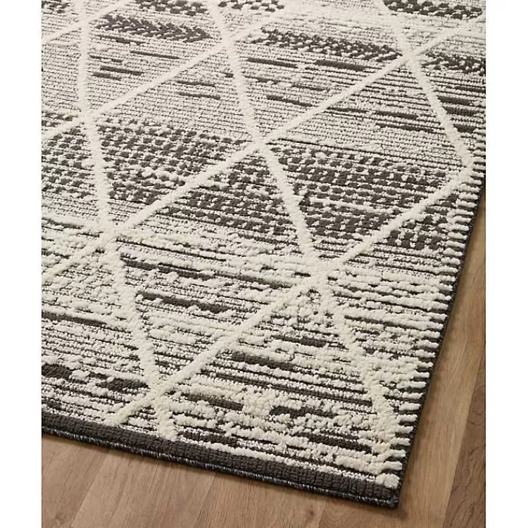 charcoal_gradient_diamond_area_rug_x_4.webp Charcoal Gradient Diamond Area Rug, 5x7>Kirklands Home Clearance