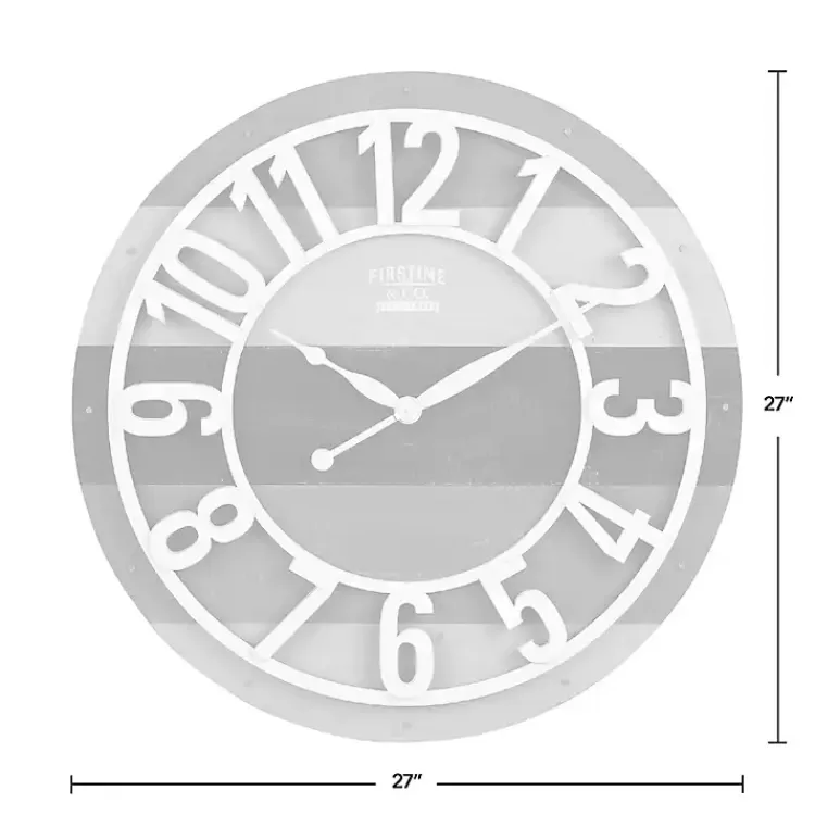 charcoal_gray_and_white_plank_wall_clock_3.webp Charcoal and White Plank Wall Clock>Kirklands Home Outlet