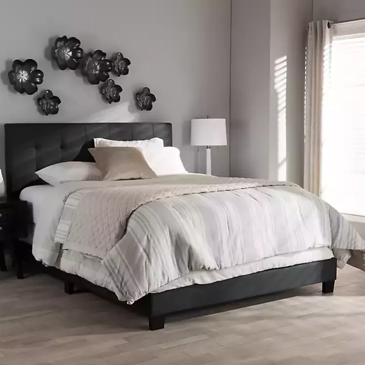 charcoal_gray_tufted_modern_queen_bed_5.webp Charcoal Tufted Modern Queen Bed>Kirklands Home Clearance