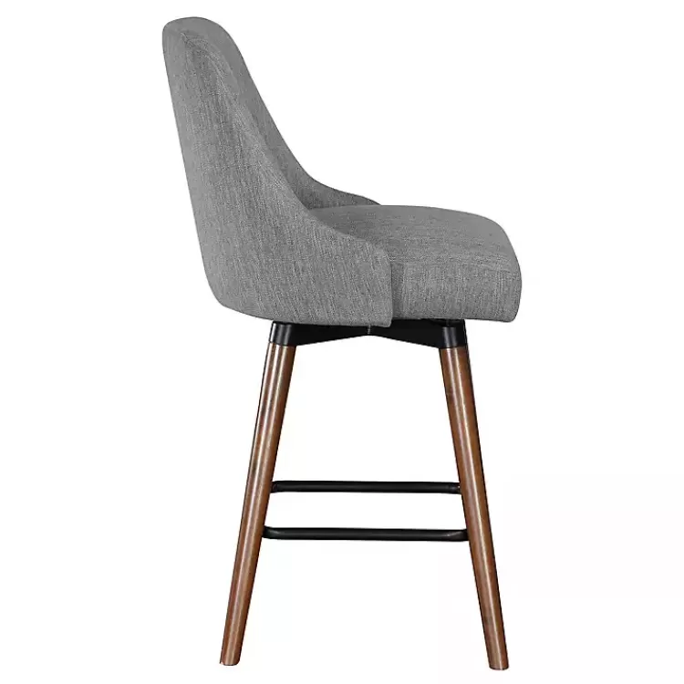 charcoal_midcentury_modern_swivel_counter_stool_2.webp Charcoal Mid-Century Modern Swivel Counter Stool>Kirklands Home Cheap