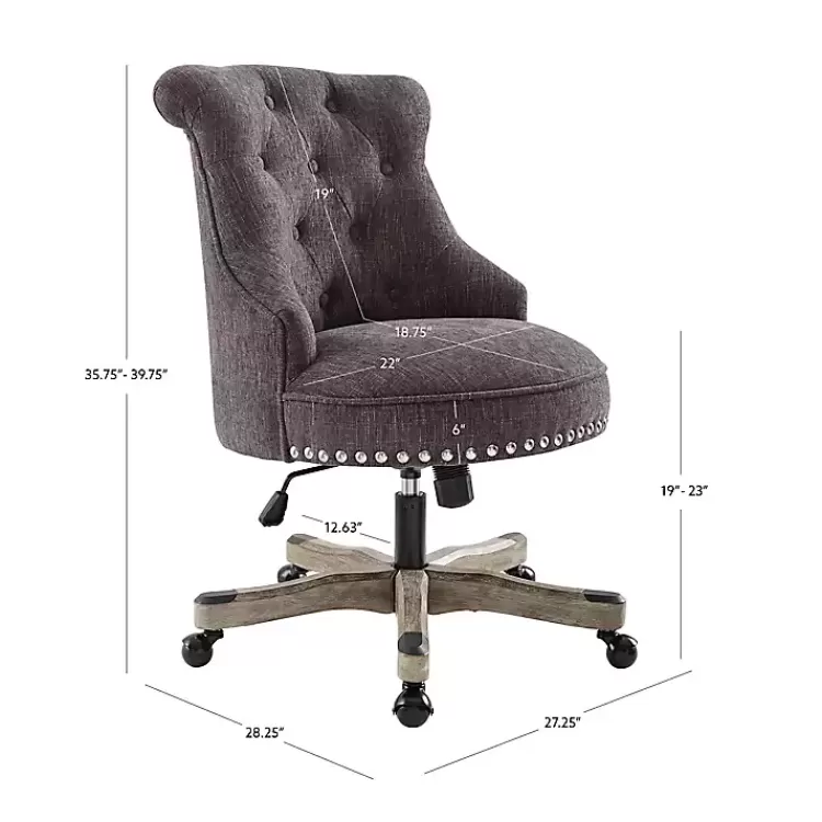 charcoal_miller_tufted_office_chair_8.webp Charcoal Miller Tufted Office Chair>Kirklands Home Outlet