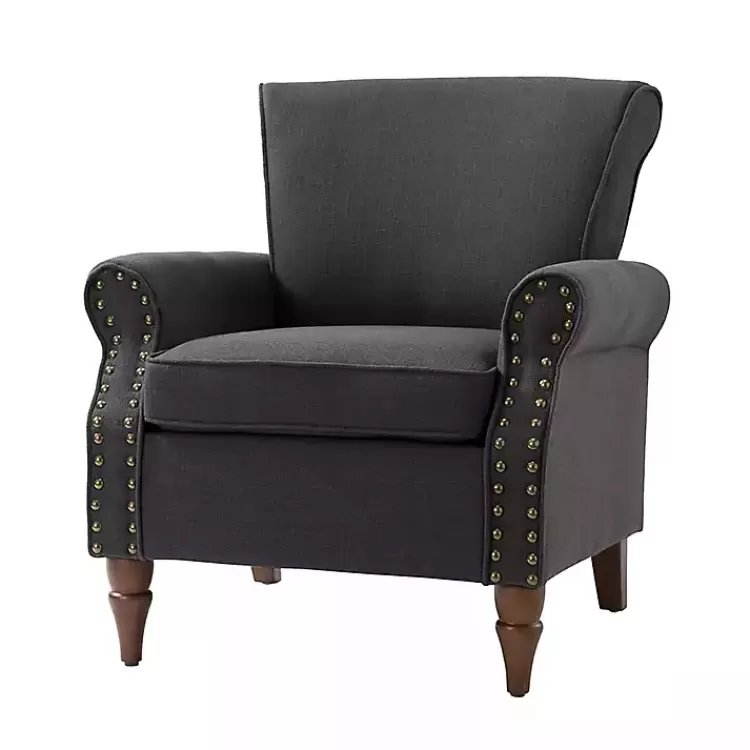 Charcoal Upholstered Henry Armchair>Kirklands Home Best