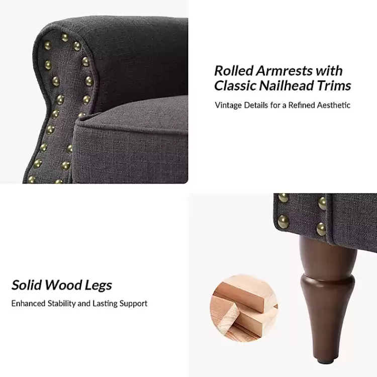 charcoal_upholstered_henry_armchair_3.webp Charcoal Upholstered Henry Armchair>Kirklands Home Best