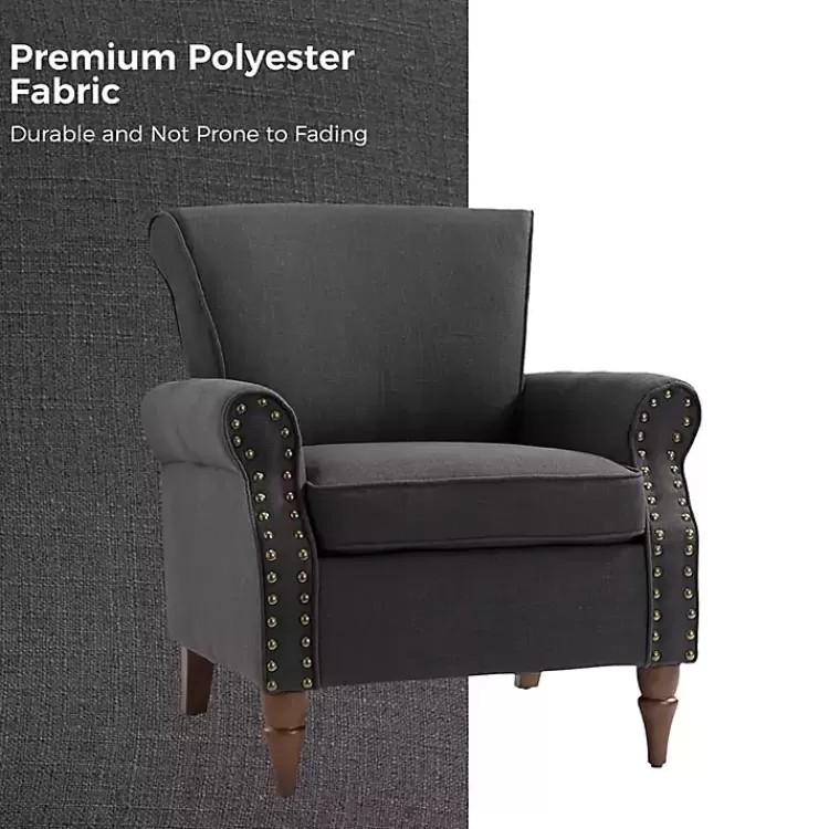 charcoal_upholstered_henry_armchair_6.webp Charcoal Upholstered Henry Armchair>Kirklands Home Best
