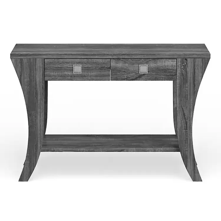 Charcoal Wood 2-Drawer Console Table>Kirklands Home Cheap