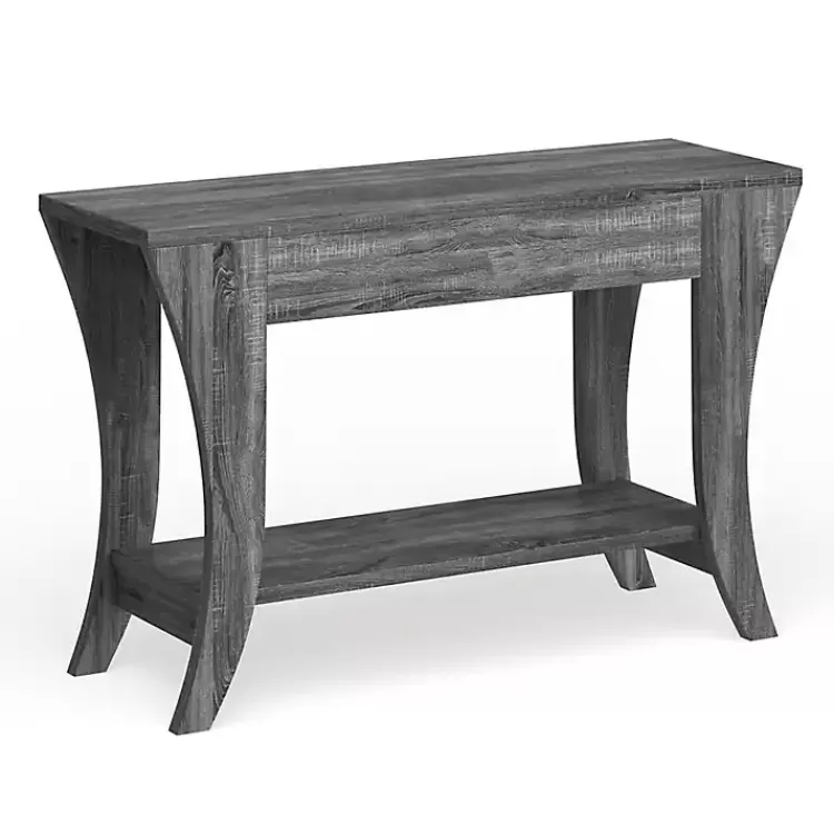 charcoal_wood_drawer_console_table_3.webp Charcoal Wood 2-Drawer Console Table>Kirklands Home Cheap