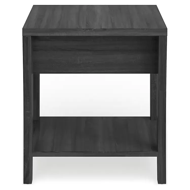 charcoal_wood_single_drawer_side_table_3.webp Charcoal Wood Single Drawer Side Table>Kirklands Home Cheap