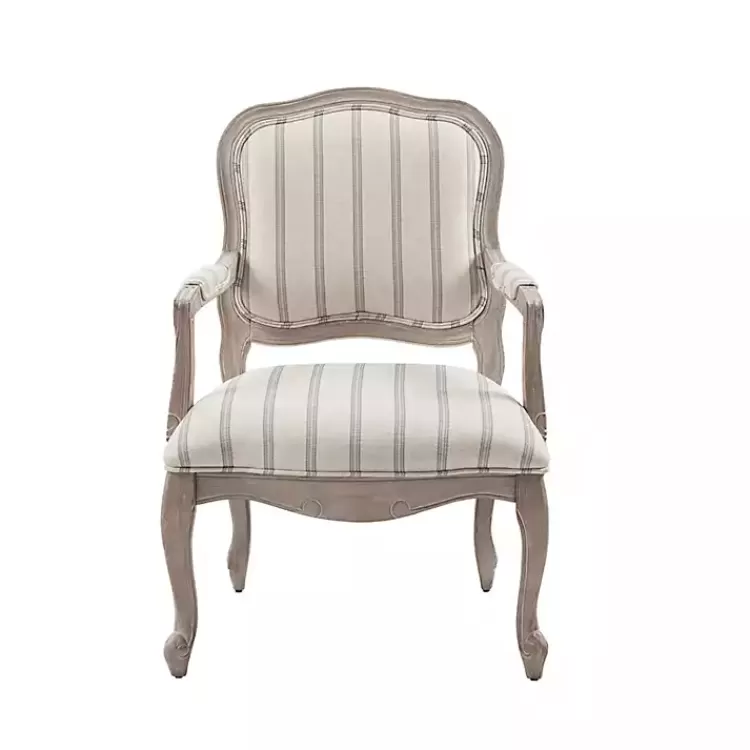 chaucer_navy_striped_accent_chair_2.webp Chaucer Navy Striped Accent Chair>Kirklands Home Sale