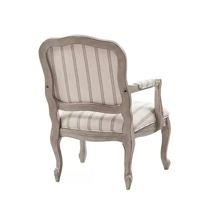 chaucer_navy_striped_accent_chair_4.webp Chaucer Navy Striped Accent Chair>Kirklands Home Sale