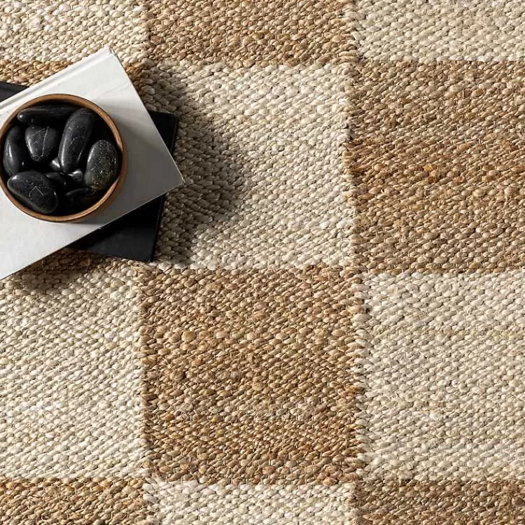 checkered_jute_area_rug_x_5.webp Checkered Jute Area Rug, 8x10>Kirklands Home Cheap