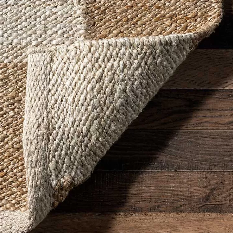 checkered_jute_area_rug_x_6.webp Checkered Jute Area Rug, 8x10>Kirklands Home Cheap