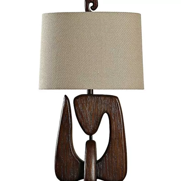 Chestnut Faux Wood Table Lamp>Kirklands Home Best
