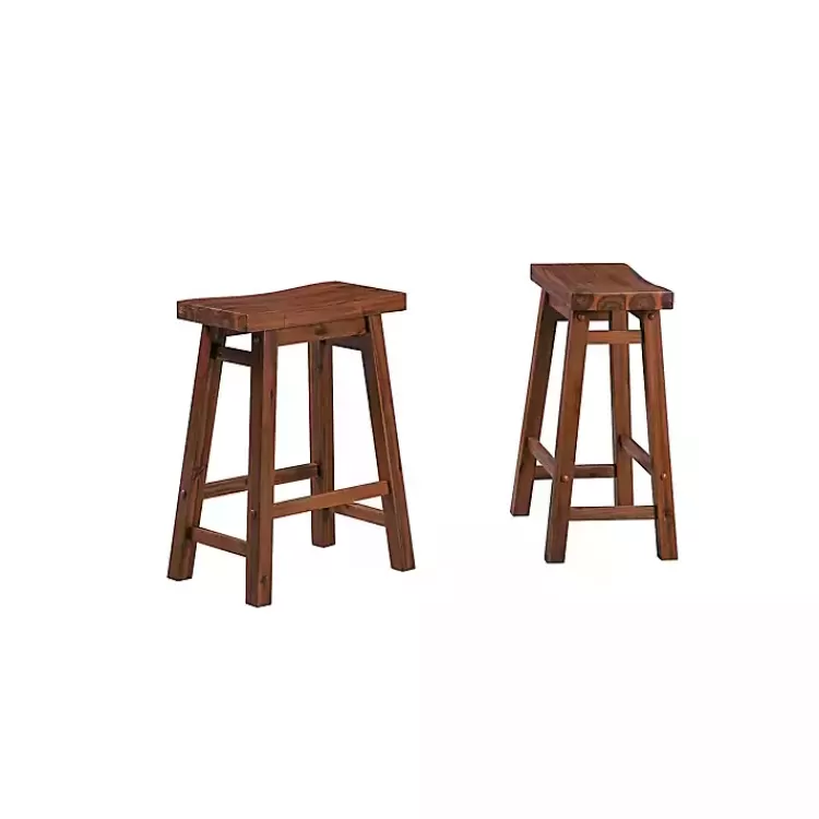 Chestnut Sonoma Saddle Counter Stools, Set of 2>Kirklands Home New