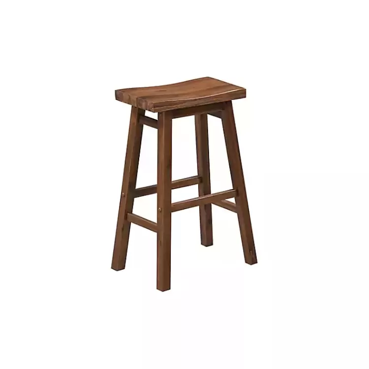 chestnut_wire_brush_saddle_bar_stools_set_of__2.webp Chestnut Wire Brush Saddle Bar Stools, Set of 2>Kirklands Home Online