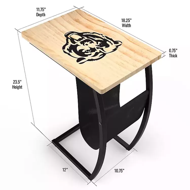 chicago_bears_wood_ctable_2.webp Chicago Bears Wood C-Table>Kirklands Home Store