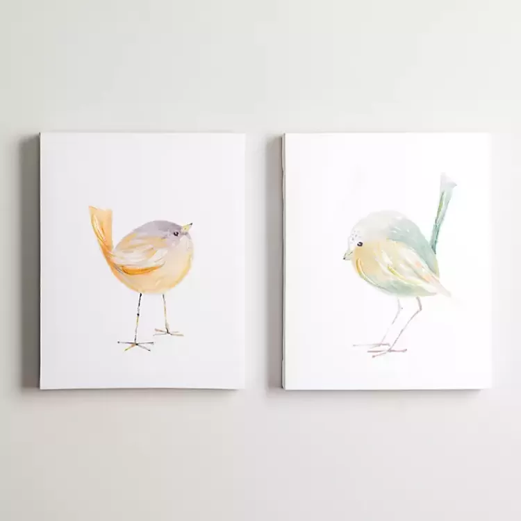 Chickadee Birds Canvas Art Prints, Set of 2>Kirklands Home Flash Sale