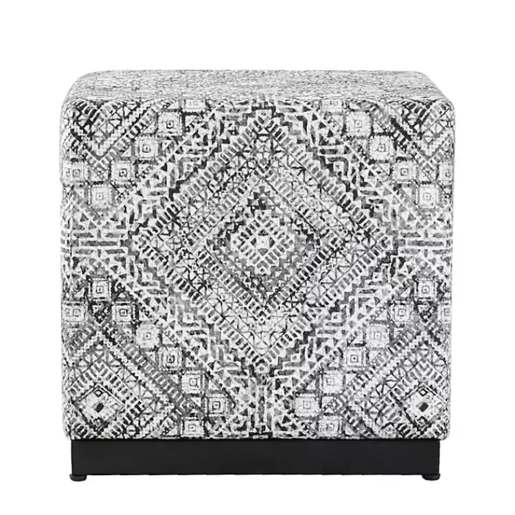 Chinle Velvet Cube Ottoman>Kirklands Home Cheap