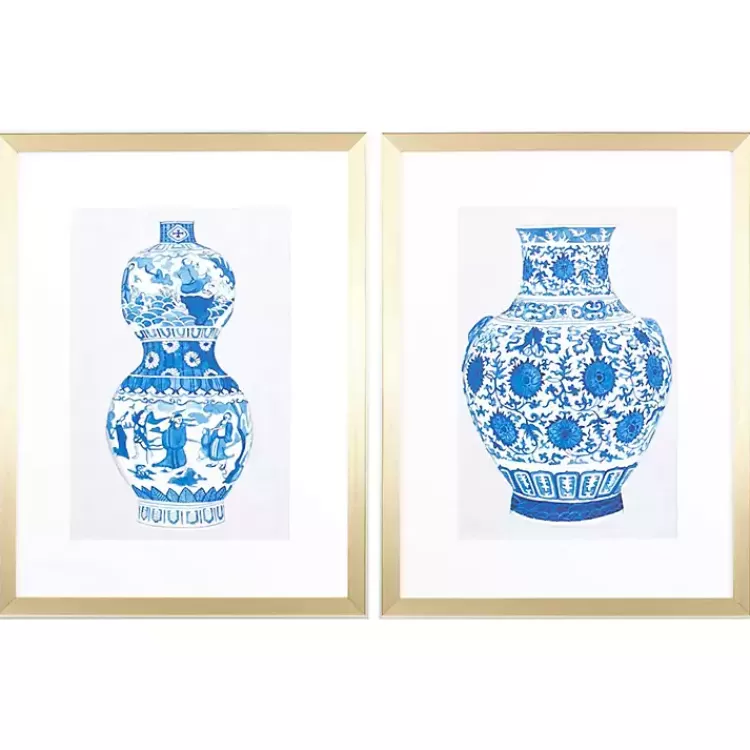 Chinoiserie Vases II Framed Art Prints, Set of 2>Kirklands Home Cheap