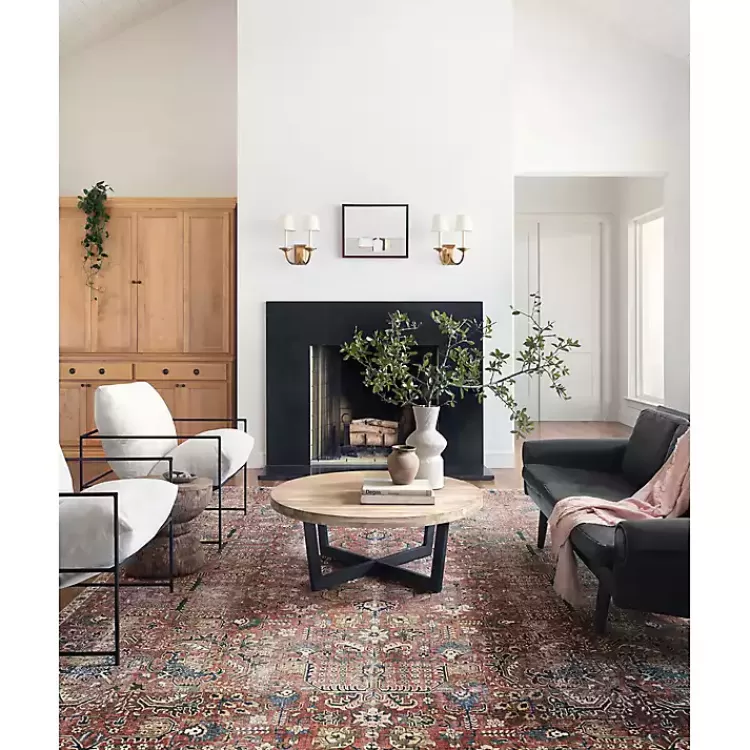 Chris Loves Julia x Loloi Jules Merlot Rug, 5x7>Kirklands Home Clearance