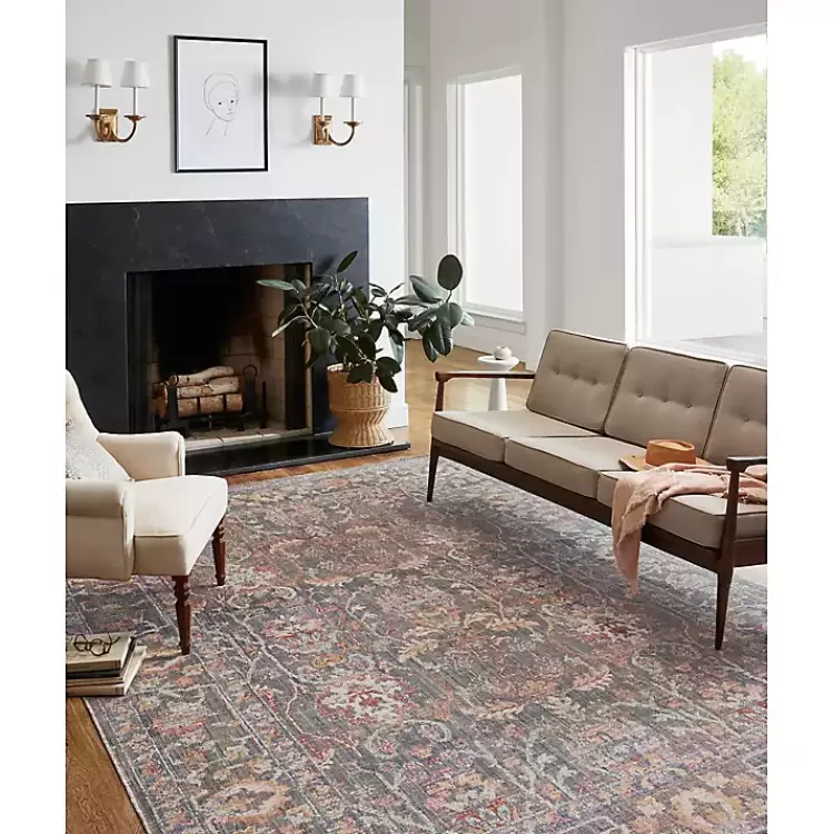 Chris Loves Julia x Loloi Rosemarie Gray Rug, 5x7>Kirklands Home New