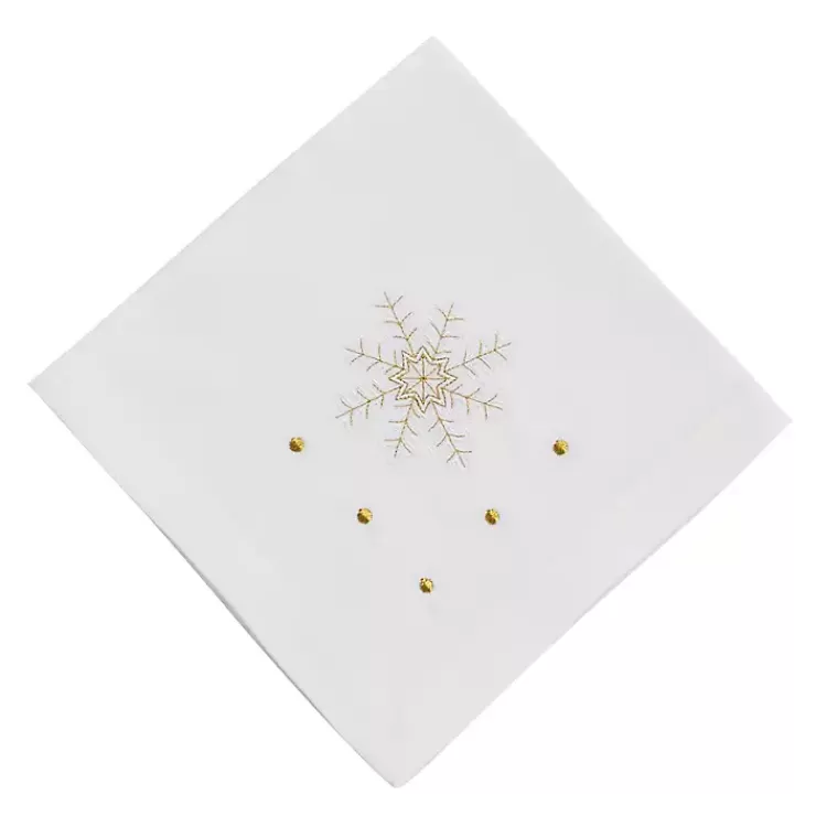 Christmas Snowflake Embroidered 4-pc. Napkin Set>Kirklands Home Discount