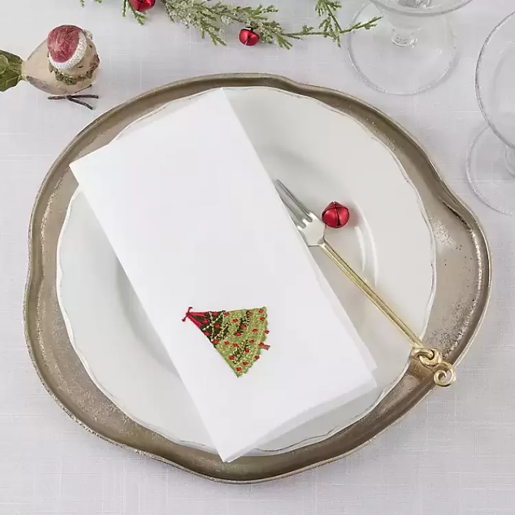 Christmas Tree Embroidered 4-pc. Napkin Set>Kirklands Home Cheap
