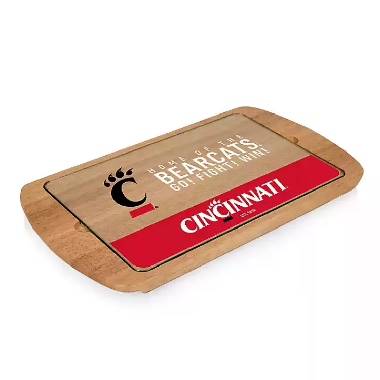 Cincinnati Bearcats Wood and Glass Serving Board>Kirklands Home Best